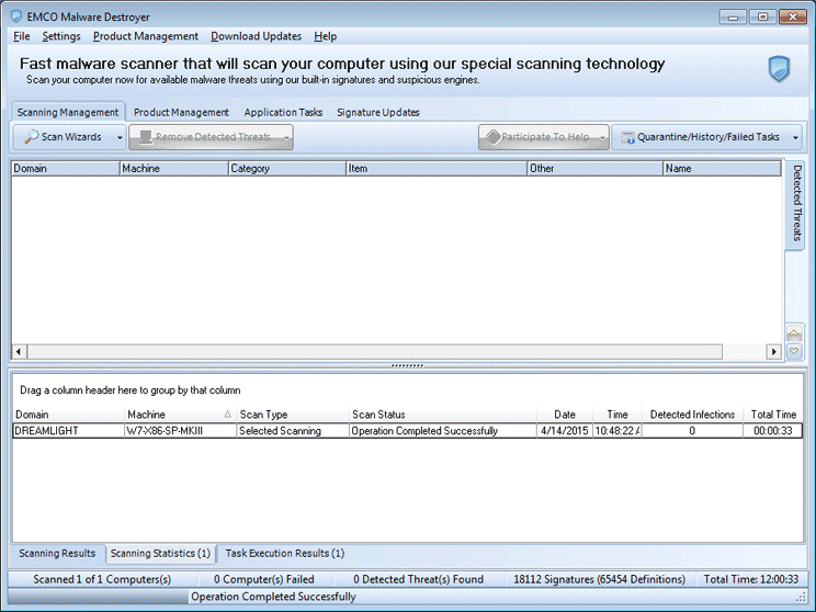 Main Application Screen