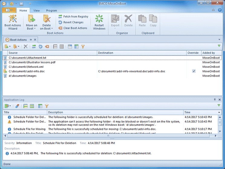 Main Application Screen