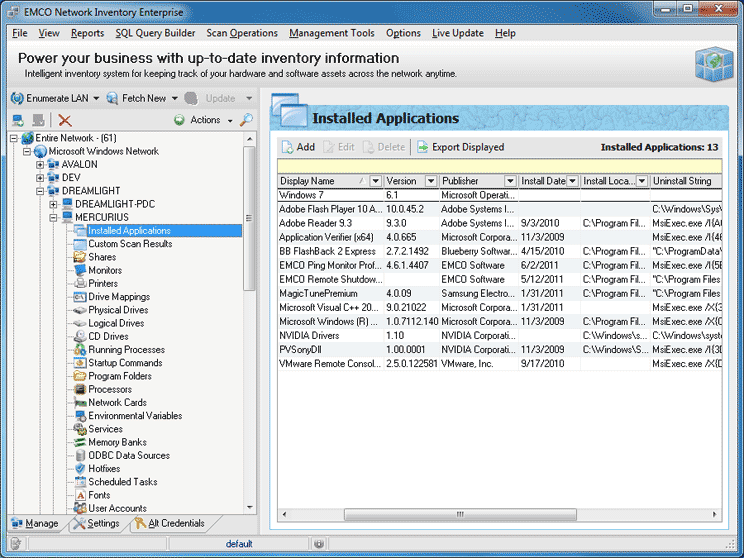 Clientless PC Inventory Software for Remote Computer Inventory