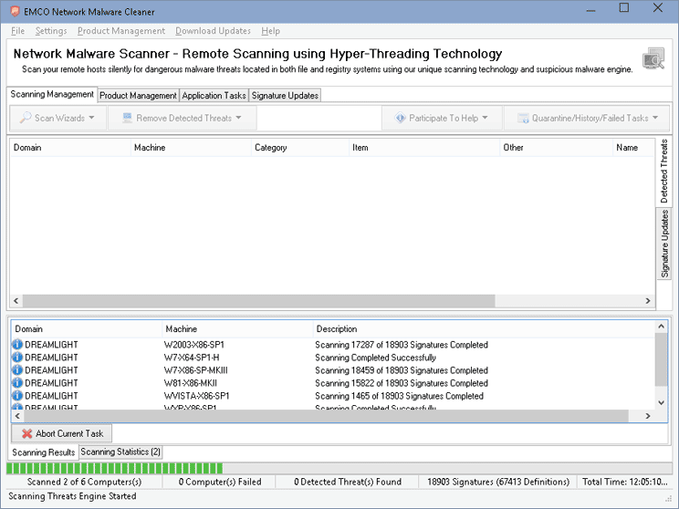 Virus Scan in Progress
